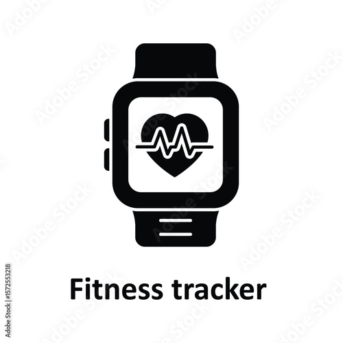 Fitness tracker Vector Icon which can easily modify or edit