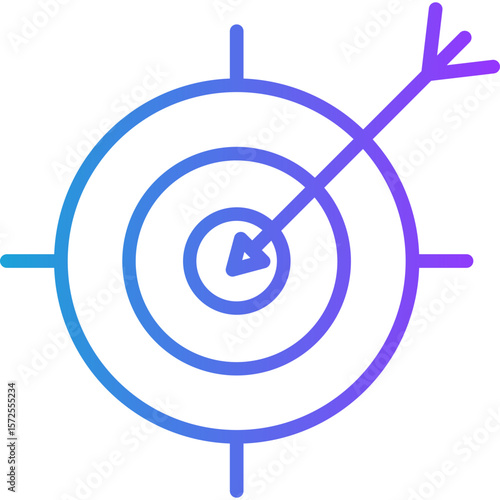 Target line gradient icon