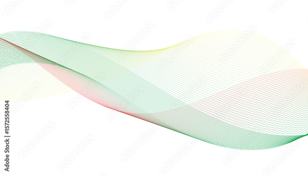 Fototapeta premium Colorful Abstract Wave Background with Gradient Lines
