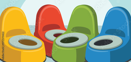 Colorful Toddler Potty Training Seats