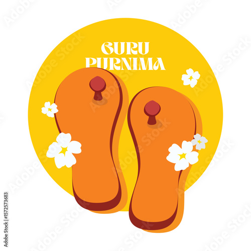 Beautiful Indian artwork for spiritual Guru worship.eps