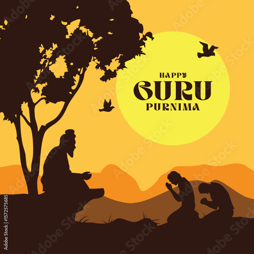Vector design showing teaching through silence and wisdom.eps