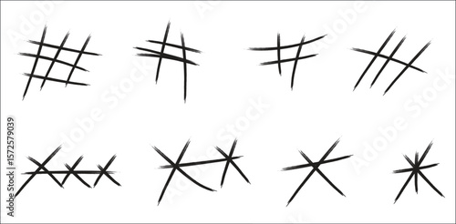 cross,set,black high resolution vector x collection for deletion rejection systems social media assets and digital ad creatives firm decision themes