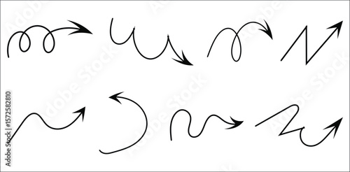 arrow,set,curved high resolution vector smooth flow for journey maps user paths social media assets and digital ad creatives intuitive navigation themes