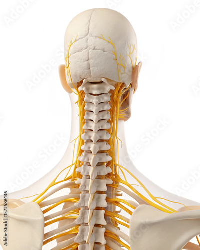 3d rendered illustration of a human spinal cord