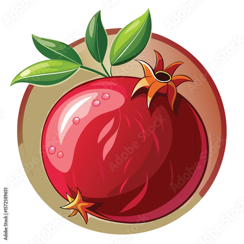 Pomegranate fruit illustration (1)