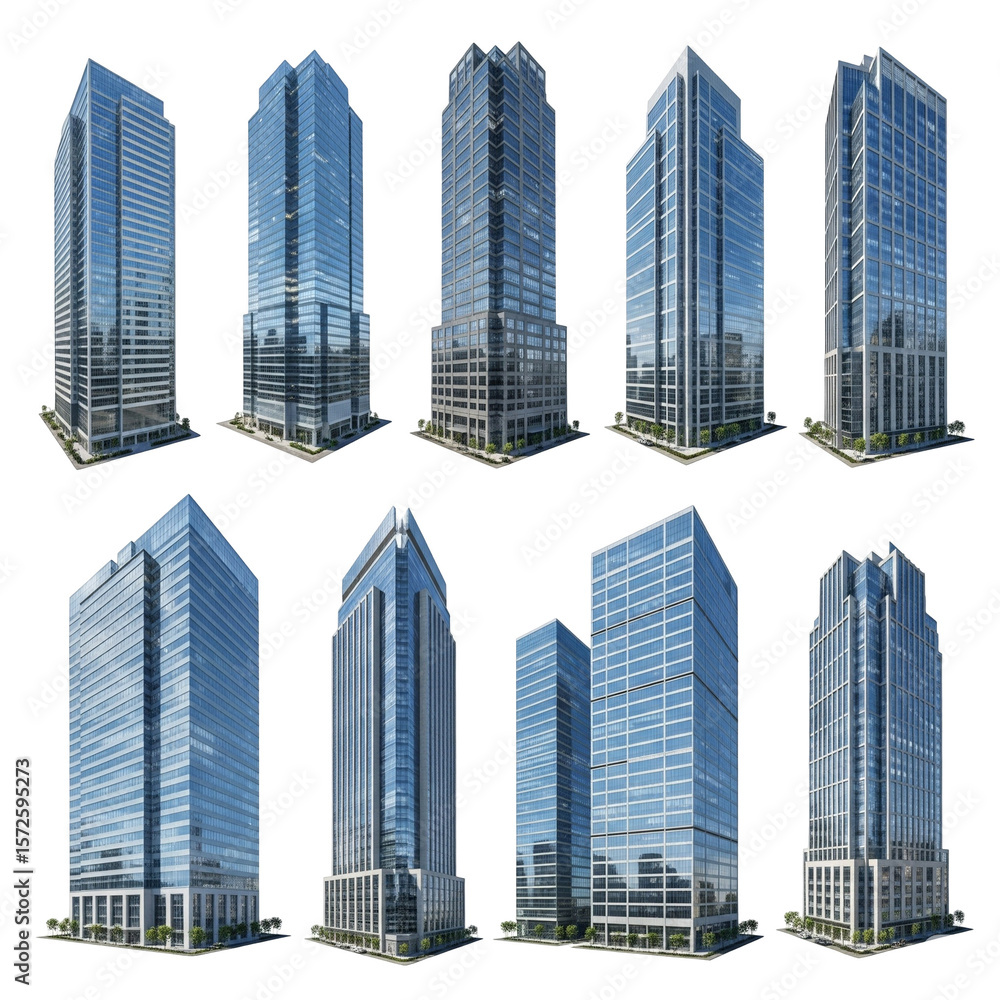 Fototapeta premium modern office buildings
