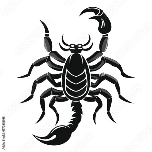 Bold scorpion silhouette