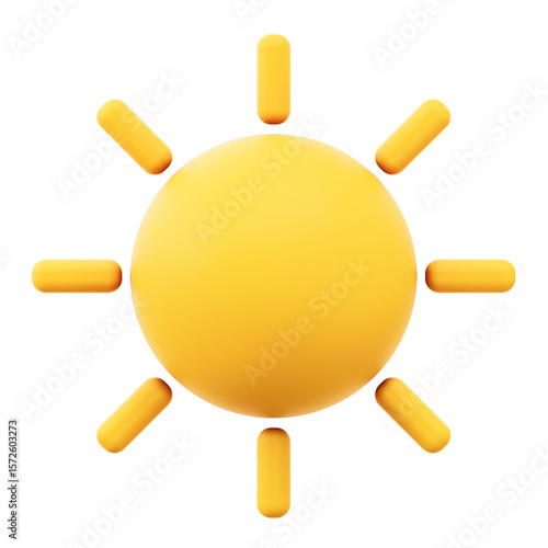 sun 3d illustration