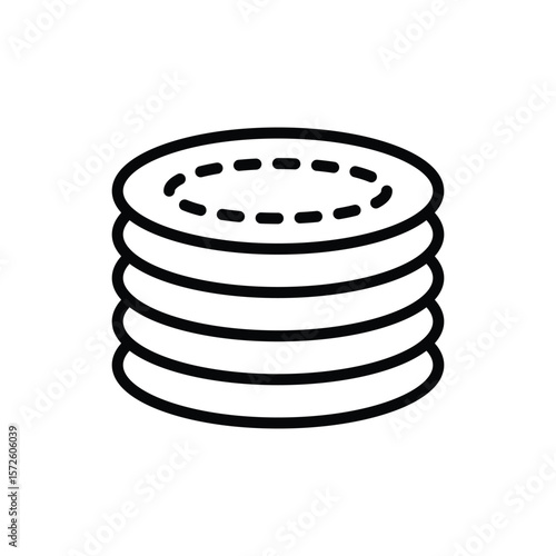cotton pads icon vector design template simple and clean