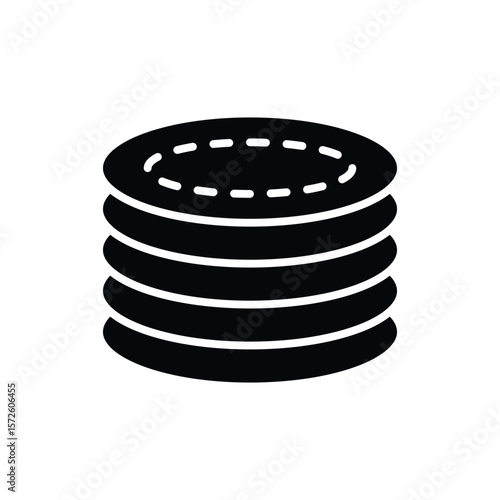 cotton pads icon vector design template simple and clean