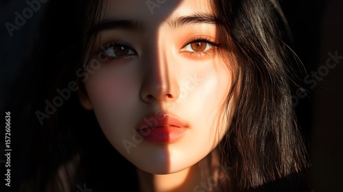 Wallpaper Mural Woman Portrait, Sunlight, Face, Beauty, Model Torontodigital.ca