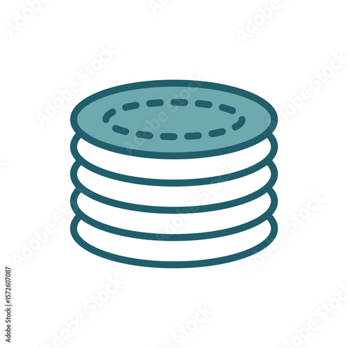 cotton pads icon vector design template simple and clean