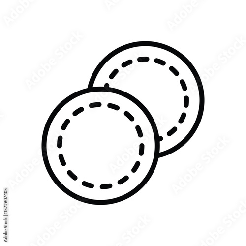 cotton pads icon vector design template simple and clean