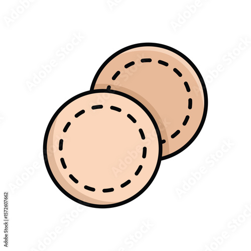 cotton pads icon vector design template simple and clean