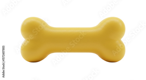 Wallpaper Mural  A close-up shot showcases a single, vibrant golden dog bone. The clean, simple design of the bone, presented in a studio setting, makes it a versatile asset for various projects. Torontodigital.ca