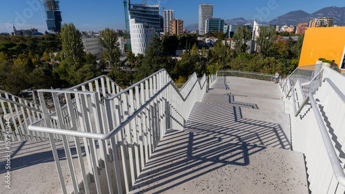 over looking tirana from the pyramid