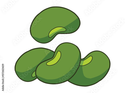 Green Beans Vector Illustration