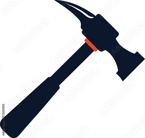 Silhouette of Demolition Hammer with Angled Grip Handle