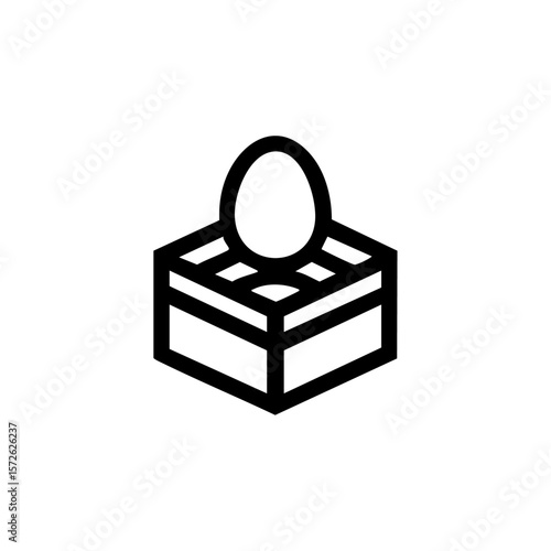 Nest egg inside a savings box symbolizes long-term financial planning, retirement funds, or wealth preservation.