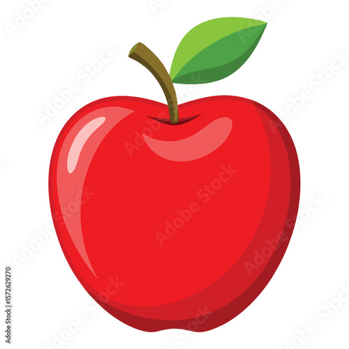 Red apple illustration