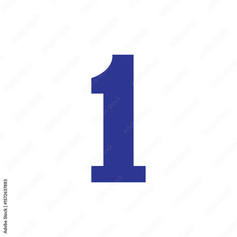 blue number one blue number one