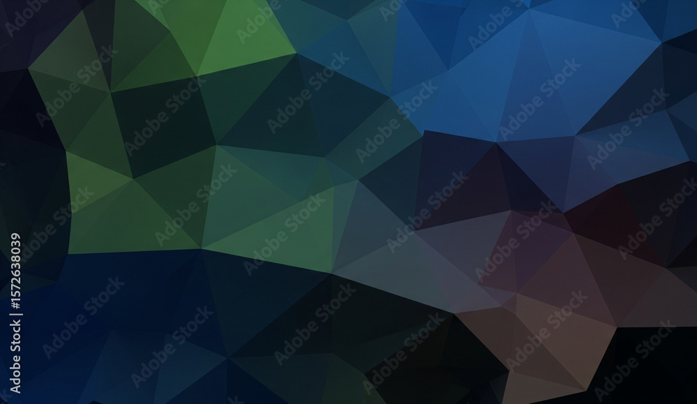 Obraz premium Vibrant Low Poly Wallpaper