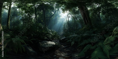 Lush jungle exploration rainforest hdr 360 degrees nature hdri