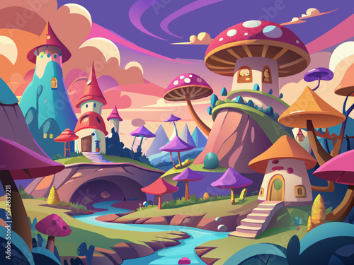 mushroom kingdom village 