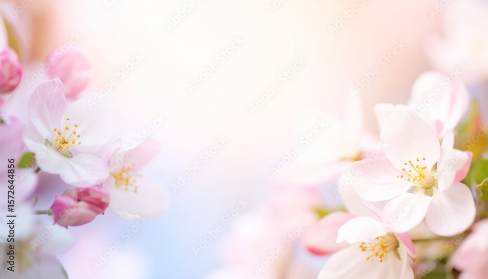 Dreamy pink blossoms, a soft focus floral display for romantic aesthetics Dreamy pink blossoms, a soft focus floral display for romantic aesthetics