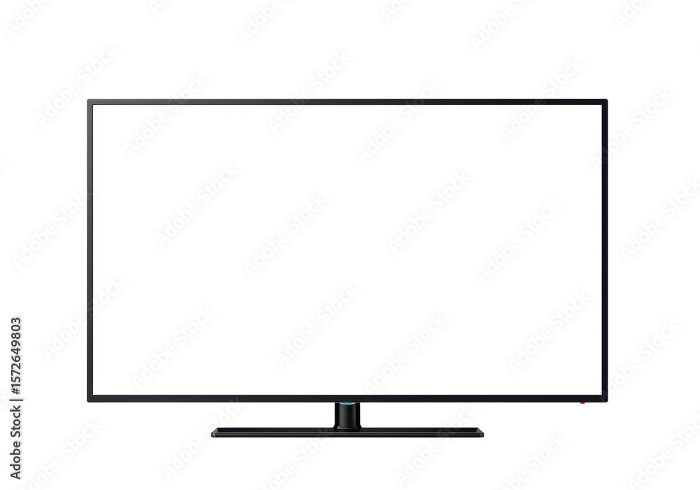 Isolated Modern Flat Screen Television Mockup Isolated Modern Flat Screen Television Mockup