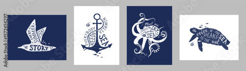 Summer cards with inspiring hand drawn lettering