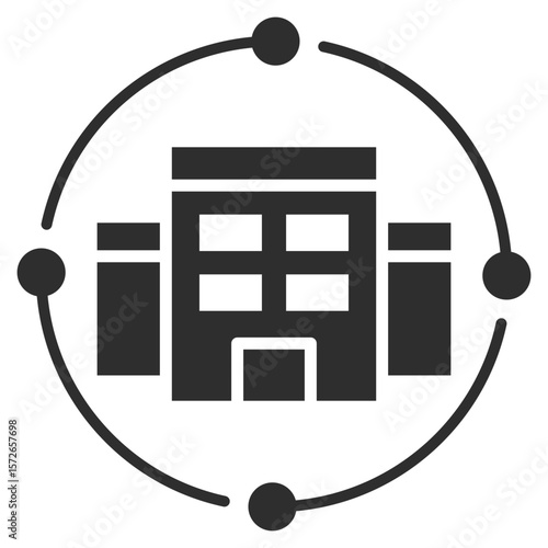 Organization Glyph Icon