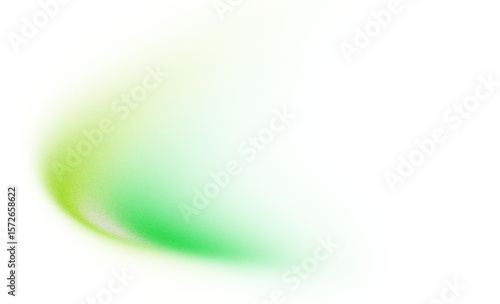 Abstract green gradient shape on dark pixels