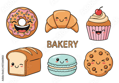 Cute Bakery Treats: Pixel Art of Delicious Pastries & Bread