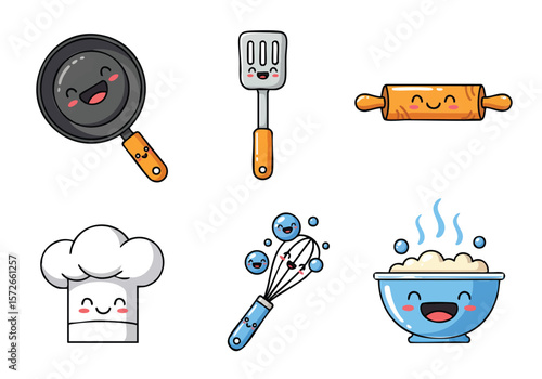 Cute Pixel Art Kitchen Utensils: Perfect for Cooking Blogs & Recipes