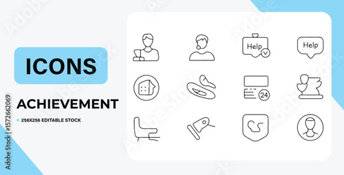 Vector set of business communication icons for web design
Modern set of internet and social med