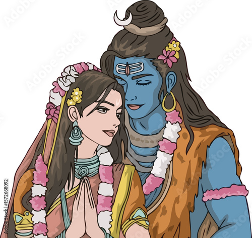 Shiva and Parvati,