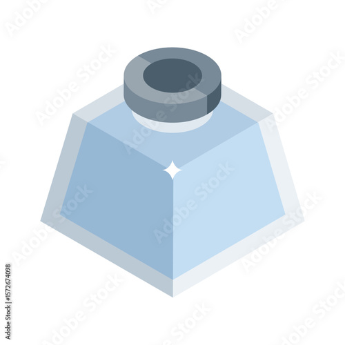 Check out this isometric icon of inkpot container