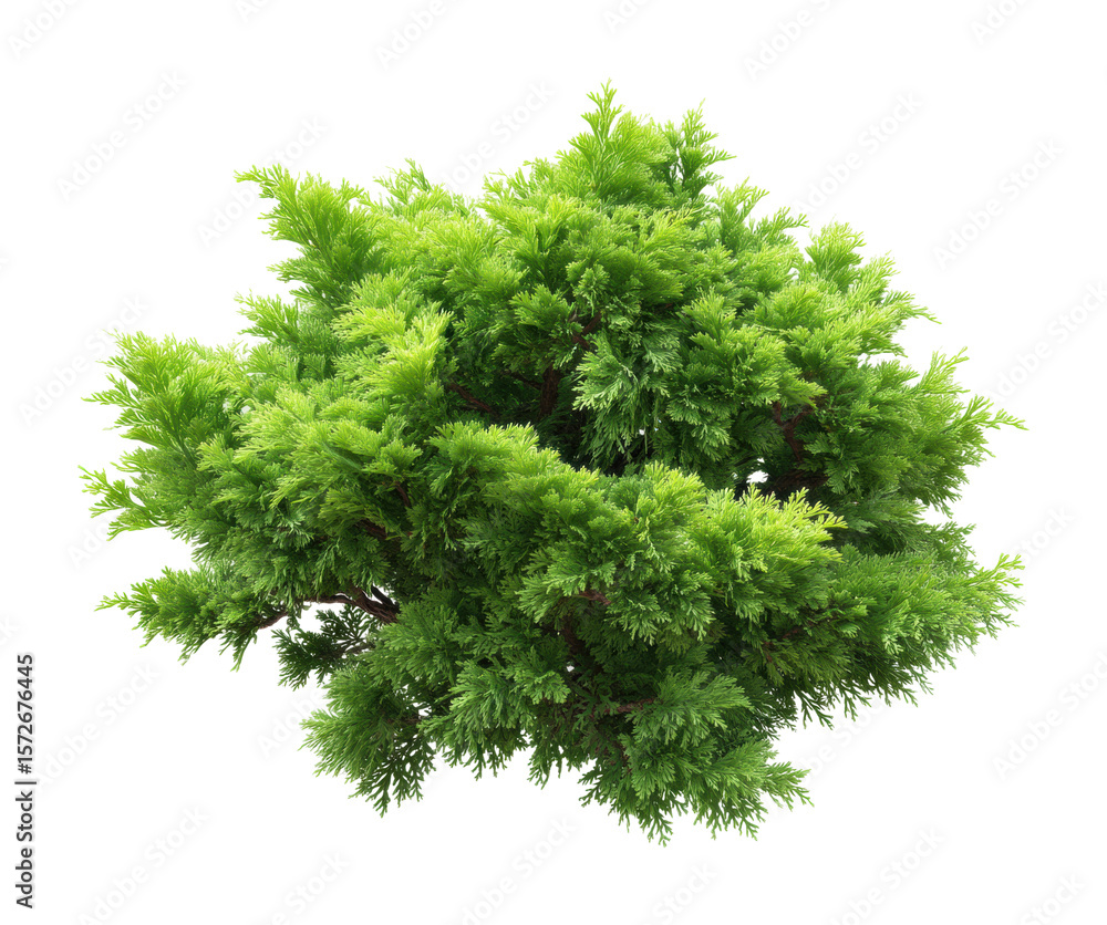 Fototapeta premium Lush green plant growth natural habitat botanical. Isolated on transparent background, png.