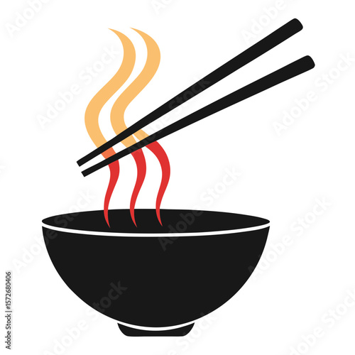 chopsticks and bowl