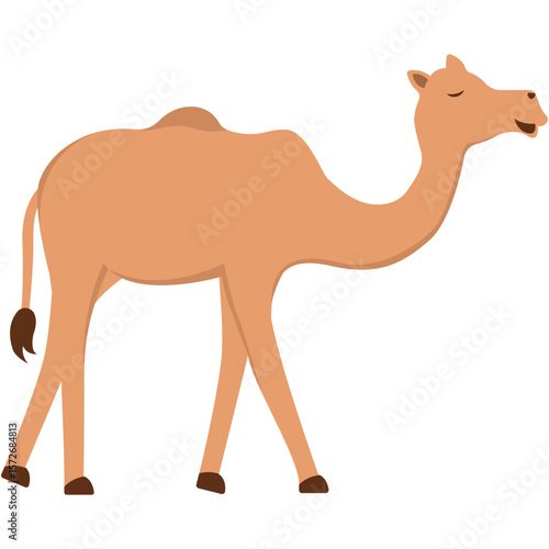 Cute Islamic Sacrificial Animal. Eid alAdha festive cow in yellow and orange, representing sacrifice. Perfect for cultural, religious, Eid alAdhathemed designs and projects