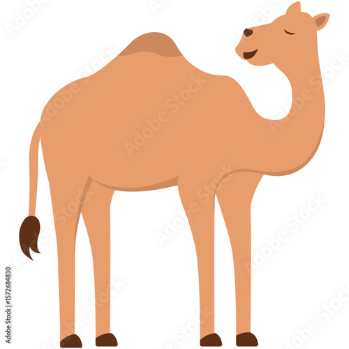 Cute Islamic Sacrificial Animal. Eid alAdha festive cow in yellow and orange, representing sacrifice. Perfect for cultural, religious, Eid alAdhathemed designs and projects