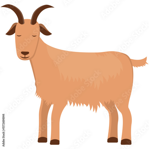 Cute Islamic Sacrificial Animal. Eid alAdha festive cow in yellow and orange, representing sacrifice. Perfect for cultural, religious, Eid alAdhathemed designs and projects