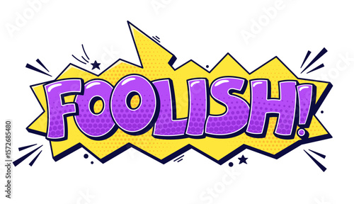 Swear speech bubbles foolish and dark details around.