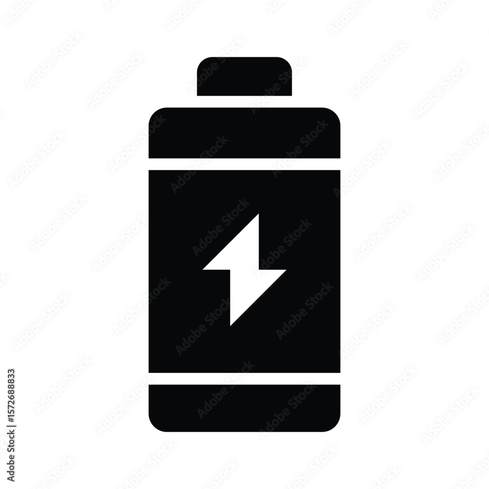 Get this glyph icon of power cell energy storage Get this glyph icon of power cell energy storage