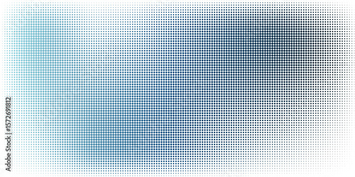  Blue Halftone Dot Gradient Background