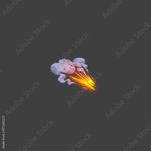 Impulsing Explosion icon logo flat vector design