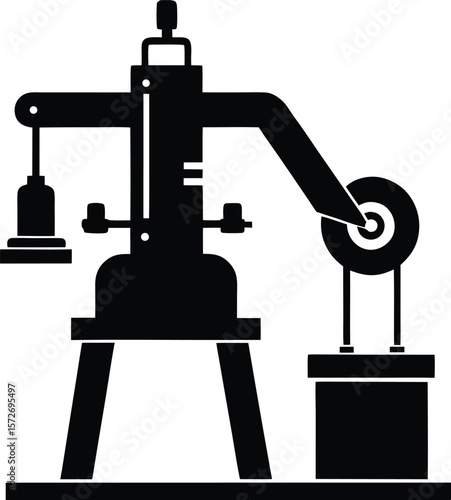 conduit bender vector black silhouette illustration