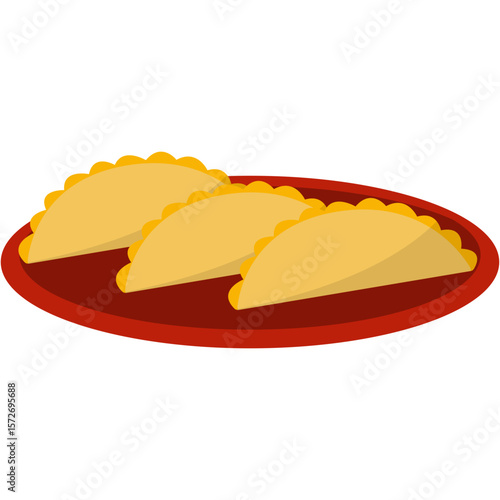 Indonesian Traditional Food Illustration. Indonesian Street Food Vector Set – Flat Style Icon Pack of Traditional Snacks. A vibrant illustration set of popular Indonesian street festival foods, includ
